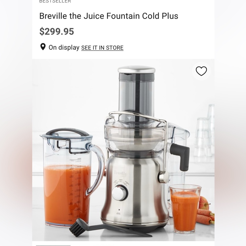 Breville The Juice Fountain Cold Plus Juicer